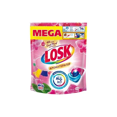 Капсули для прання Losk Power Caps Color Ароматерапія 60 шт. (9000101850598)