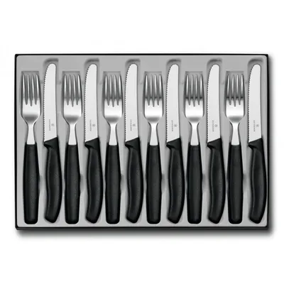Набір столових приборів Victorinox SwissClassic Table Set 12 шт Black (6.7833.12)