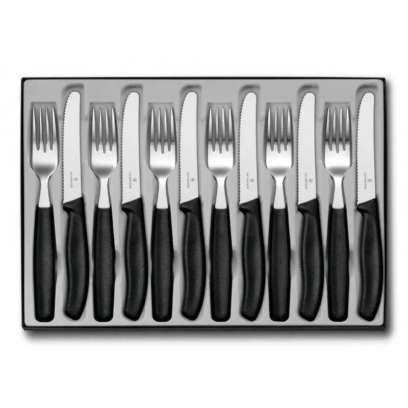 Набір столових приборів Victorinox SwissClassic Table Set 12 шт Black (6.7833.12)