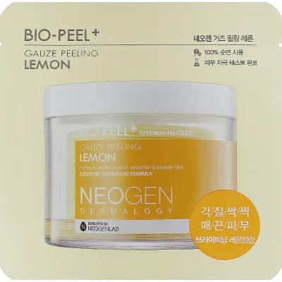 Пілінг для обличчя Neogen Dermalogy Bio-Peel Gauze Peeling Lemon Диск Зволожувальний 9.5 мл (8809381444883)