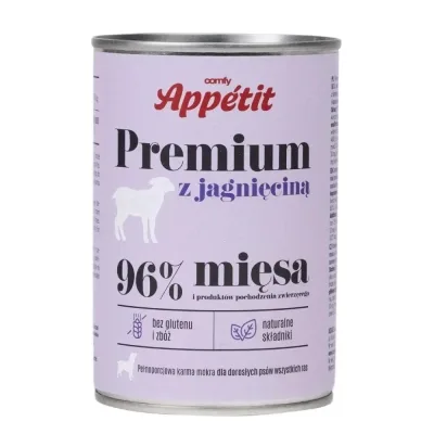 Консерви для собак Comfy Appetit Premium з ягням 400 г (5905546340595)