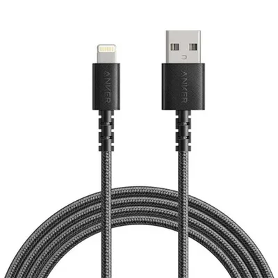 Дата кабель USB 2.0 AM to Lightning 1.8m black Anker (A8013H11/A8013H12)