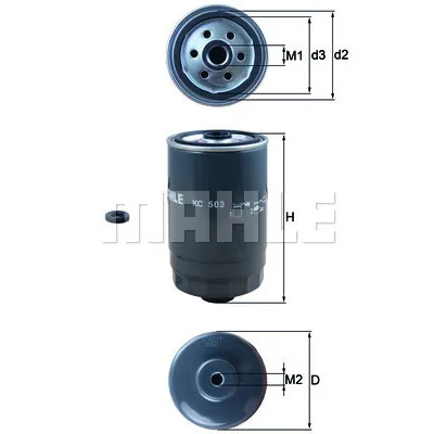 Фільтр паливний Mahle KC503D