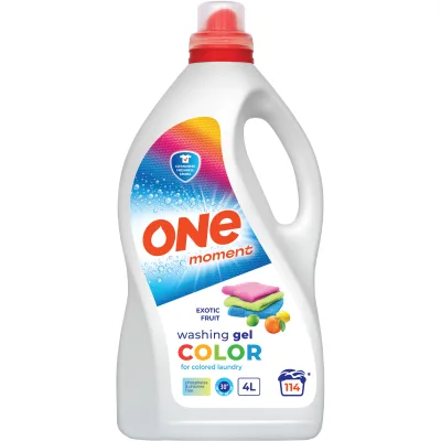 Гель для прання One Moment Color Exotic Fruit 4 л (4820096036914)