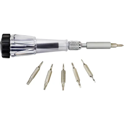 Набір викруток Black&Decker з бітами PH000/SL1.5,PH00/SL2.0,PH0/SL2.5,T7,T15,T6, 7шт, АВС пластик (A7197)
