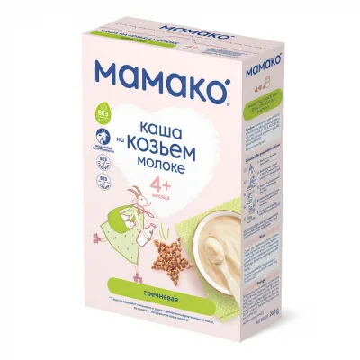 Дитяча каша MAMAKO гречана на козячому молоці 200 г (4607088795994)