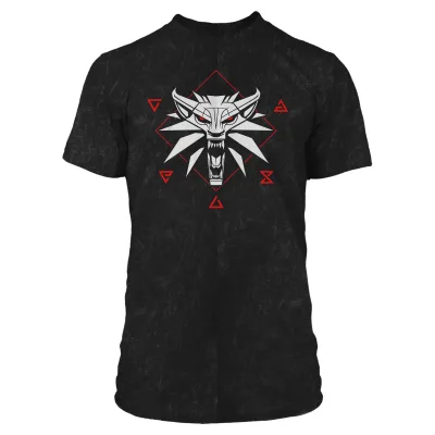 Футболка Jinx The Witcher 3 - Wolf Signs Tee Black, M (JINX-10013M)