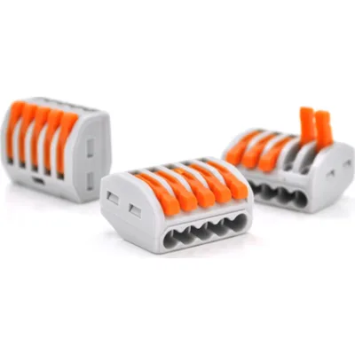 З'єднувач кабелю 5-pin аналог WAGO K222-415, 15штпак Voltronic (K222-415/15)