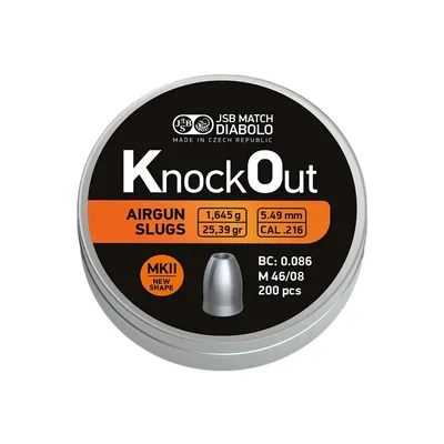 Пульки JSB Diabolo KnockOut Slugs MKII .216 (546222-200)