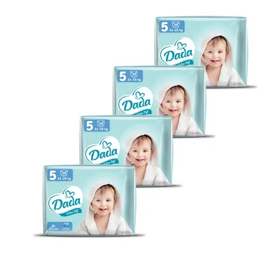 Підгузки Dada Extra Soft 5 Junior (11-25 кг) 4 упаковки по 39 шт 156 шт (4820174989569)