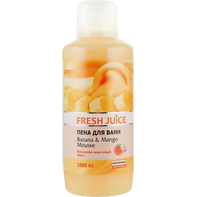 Піна для ванн Fresh Juice Banana & Mango Mousse 1000 мл (4823015923173)