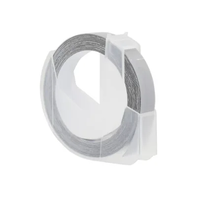 Стрічка для принтера етикеток UKRMARK D-520105- GO, 9 мм х 3 м, silver, сумісна з DYMO 520105 (900379)
