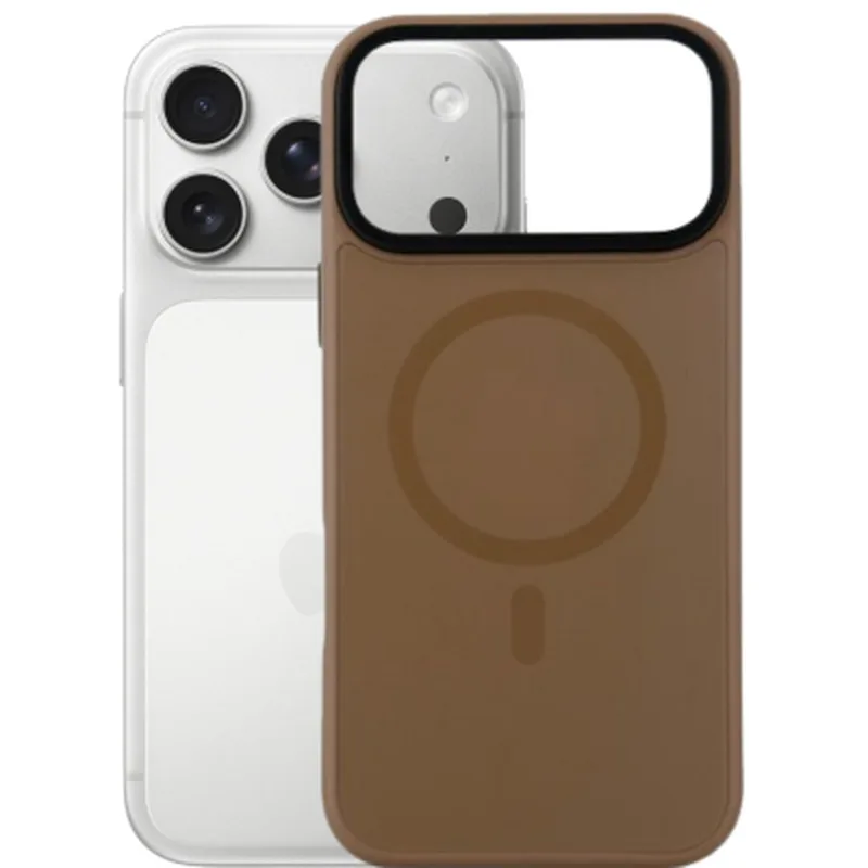 Чохол до мобільного телефона BeCover FIBRA ArcLine MagSafe Apple iPhone 17 Pro Brown (715383)