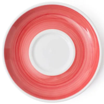 Блюдце Ancap серія Verona Millecolori 14,5 см Red для серій "Verona/Torino/Bari/Palermo Millecolori Hand Pain (34411)