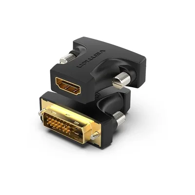 Перехідник HDMI F to DVI M 24+1pin black Vention (AILB0)