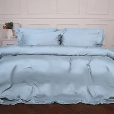 Постільна білизна MirSon Tencel №04 Blue 143х210 полуторний (2200009369513)