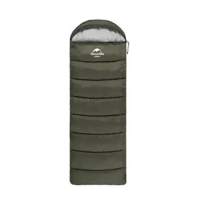 Спальний мішок Naturehike з капюшоном U250S NH20MSD07 (0°C) правий, темно-зелений (6927595764305-R)