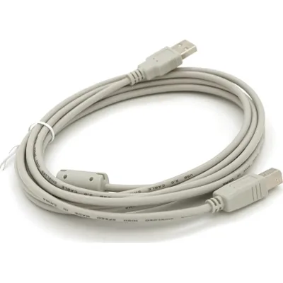 Кабель для принтера USB 2.0 AM/BM 3.0m ferrite white Voltronic (YT-AM/BM-3.0W)