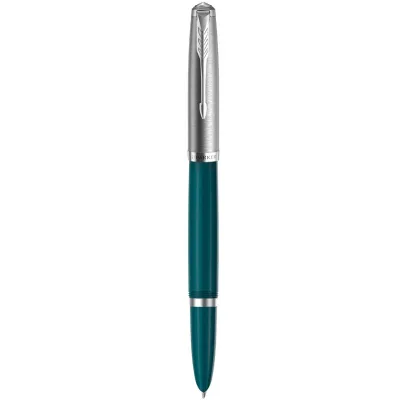 Ручка пір'яна Parker PARKER 51 Teal Blue CT  FP F (55 311)