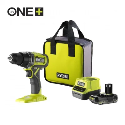 Шуруповерт Ryobi ONE+ RDD18-1C20S 18V, 1х2Ah, 52Нм, 450/1750об/хв, сумка (5133005519)