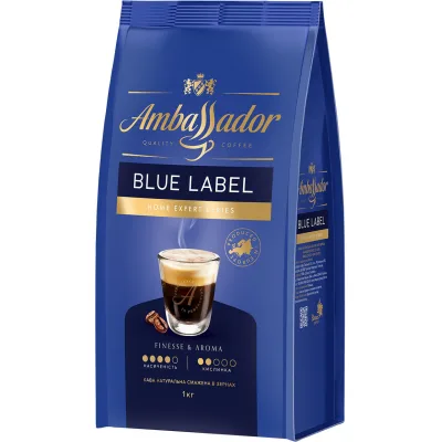 Кава Ambassador Blue Label в зернах 1 кг (am.52078)