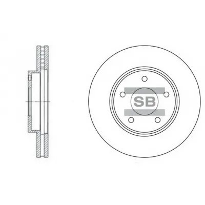 Гальмівний диск HI-Q SD4202