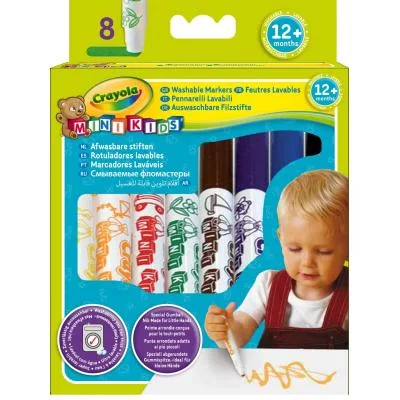 Набір для творчості Crayola 8 легко змивних широких фломастерів (8324)