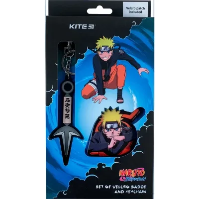 Бейдж Kite набір на липучці та підвіска Naruto (NR24-3010-2)