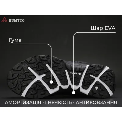 Кросівки Humtto чоловічі повсякденні Motion чорні 42 (660410A-4-42)