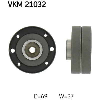 Ролик натягувача ременя SKF VKM 21032