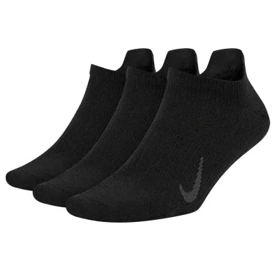 Шкарпетки Nike W NK EVERYDAY PLUS LTWT NS 3PR CV2964-010 34-38 3 пари Чорні (194275973555)