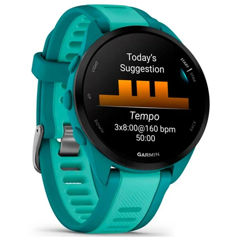 Смарт-годинник Garmin Forerunner 165 Music, Turquoise/Aqua, GPS (010-02863-32)