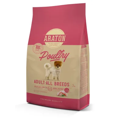 Сухий корм для собак ARATON Poultry Adult All Breeds 3 кг (ART47480)