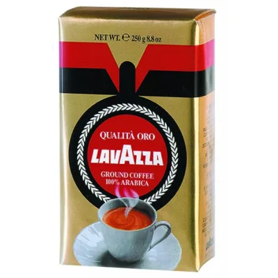 Кава Lavazza мелена 250г, пакет "Qualita Oro" (prpl.12911)