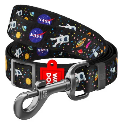 Повідець для собак WAUDOG Nylon "NASA" регульований L Ш 25 мм Д 152-183 см (5314)