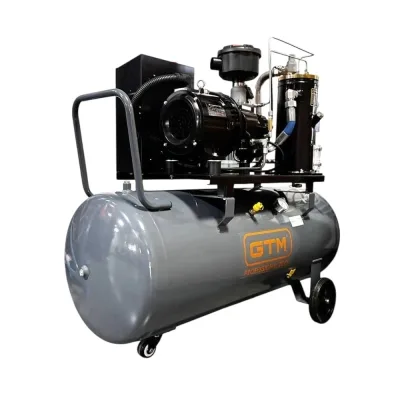 Компресор GTM гвинтовий, ресивер 200л, 1000л/хв, 7.5kW, 8бар, 380V, інвертор (DLG7.5V/inv)