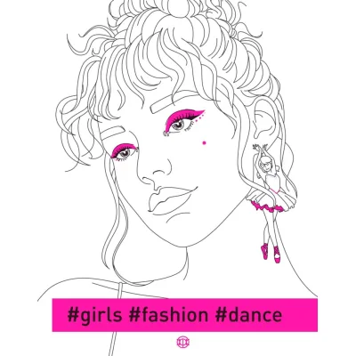 Книга Розмальовка #girls#fashion#dance Жорж (9786178023508)