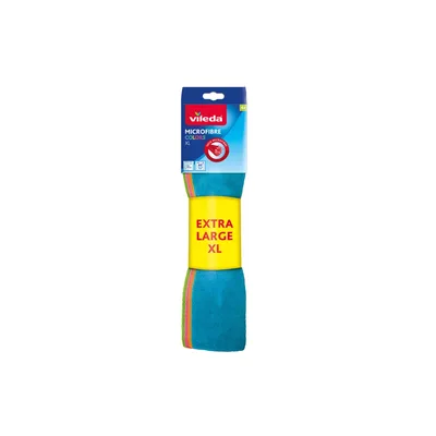 Серветки для прибирання Vileda Colors XL Мікрофібра 4 шт. (4023103147232)
