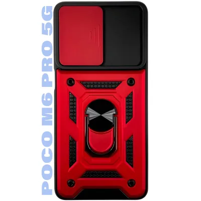 Чохол до мобільного телефона BeCover Military Poco M6 Pro 4G Red (710940)