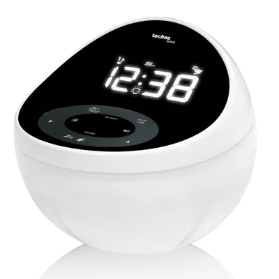 Настінний годинник Technoline з радіо Black/White (WT500) (DAS301826)