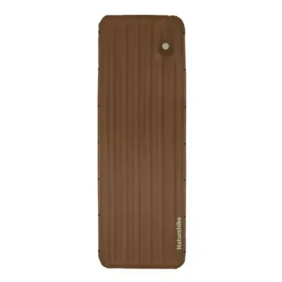 Матрац надувний Naturehike CNK2450WS035, 198х68х9.5 см, коричневий із вбудованою помпою (6927595796955)