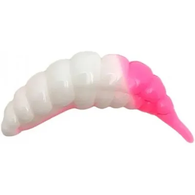 Силікон рибальський FishUP Ozi 1.2" 132 - White/Bubble Gum, cheese taste (10шт/уп) (1864.14.17)
