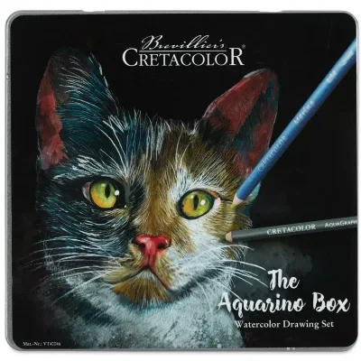 Олівці кольорові Cretacolor THE AQUARINO BOX водорозчинних 24 кольори (9014400325213)