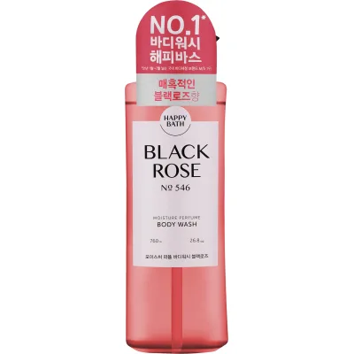 Гель для душу Happy Bath Black Rose Moisture Perfume Body Wash 760 мл (8809803537568)