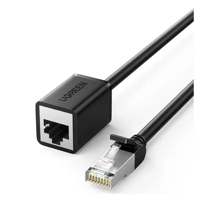 Патч-корд 2м, F/UTP cat 6 RJ-45 extension black Ugreen (U_11281)