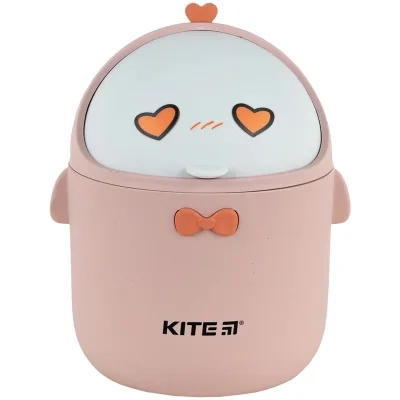 Кошик для паперів Kite Настільний контейнер для сміття, персиковий (K24-010-2)