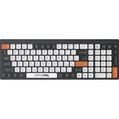 Клавіатура OfficePro SK985BO Bluetooth/Wireless UA Black/White (SK985BO)