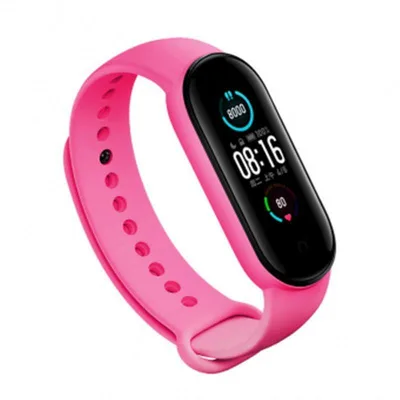 Ремінець до фітнес браслета BeCover Silicone для Xiaomi Mi Smart Band 5/6/7 Hot Pink (705556)