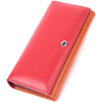 Гаманець ST Leather З натуральної шкіри Різнобарвний (22518)