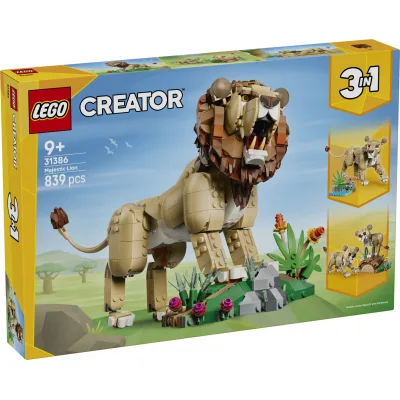 Конструктор LEGO Creator Дикі тварини: Величний лев (31386)